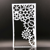 Masking plate lace ruler Album card hand account Greeting card clip drawing spray smear spray painting basic template four