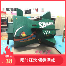 Childrens carton shell airplane model handmade DIY assembly painted cardboard Dollhouse fighter military