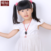 Yaocan childrens obsidian patron saint Manjushri great potential to immobility statue Samantabhadra thousand hands Guanyin Bodhisattva pendant