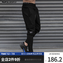BLUESFLY summer new sports pants men outdoor running training elastic casual bunches foot closeted gym pants
