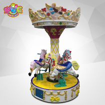 Scowel Angel Three-man Turn Horse Carousel Amusement Equipment Outdoor Large Childrens Amusement Park Electric Turntable