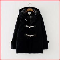 Autumn and winter coat female student woolen thick forest coat 100 wide pine medium long dress warm Japanese girl hair