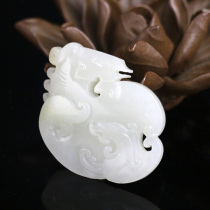 Chenghe Jewelry (solitary product) Xinjiang Hetian Jade seed pendant twelve zodiac horse natural old material pendant