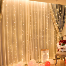 Net red light Curtain light Star light ins decoration girls heart room arrangement LED colored light flashing light string light starry sky