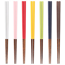 Spot Japan imported sunlife household pointed chopsticks wooden chopsticks four seasons color