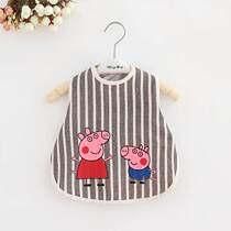 Baby eating bib rice pocket baby waterproof coat children sleeveless anti-dressing apron summer thin dining clothes