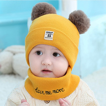 Baby hat autumn and winter boys and girls baby wool hat 0 warm and thickened March 6 newborn infants winter and autumn 1