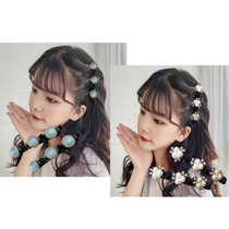 Pearl hairpin hair stirrup headgear Female Summer Short Hair Girl Fairy hairpin clip Liu Hai clip Hair Clip Hair Exterior Wearing Clip Head