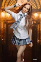 Spot 1: 6 female soldiers clothes PH UD JO Female Soldier Student Clothing Suit Shirt Tie Plexu Skirt