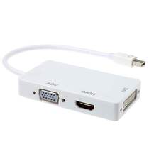 DisplayPort Thunderbolt to DVI VGA HDMI Adapter 3 in1 for Ma
