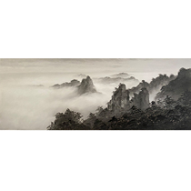 Tong Derecorded Far Mountain Realistic Cloth Surface Oil Painting Living Room Bedroom Decoration Painting Collection Pure Hand Painting