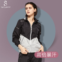 Sweaty suit women's suit running big sweat sports gym men sweating clothes summer
