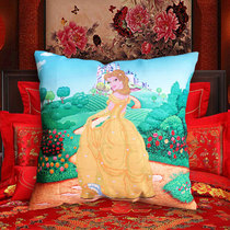 Cartoon anime doll children 2021 New embroidery cross stitch pillow a cute couple of their own pillowcase