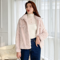 Imported 2021 Haining new velvet mink coat women fur coat fur coat fur fur whole mink short young