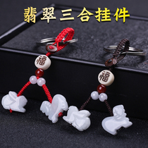 2022 McLing-Ling tiger year birth Xiao Monkey Snake Pig Pendant Horse Shaped Dog TriHop Accessories Key Button Pendant Mascot