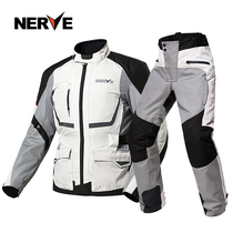 NERVE Winter Motorcycle Riding suit Man locomotive Railing suit Four season anti-fall waterproof preservation