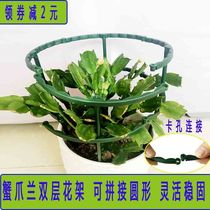  Crab claw orchid flower rack two-layer two-layer double-layer flower rack splicing sun flower orchid leaf guard modeling support frame