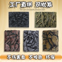 Fish Tank Background Board 3d Solid Pu Resin Forest Rock Fish Tank Building Stone Coral Reef Aquarium Decoration