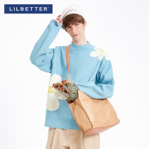 Lilbetter star with the same sweater mens Japanese knitwear Korean version of the jacket tide 2021 new personality line clothing