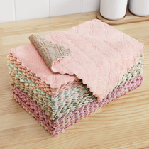 dish cloth household cloth household cleaning kitchen supplies oil absorbent no hair oil free lazy person wipe dish towel