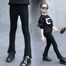 2021 Spring and Summer New Korean Cotton Childrens Leggings Casual Pants Girls Long Pants Cotton Joker Bell Pants