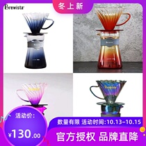 Brewista high temperature resistant glass hand-brewed coffee filter cup drip filter V60 coffee filter cup sharing pot coffee appliance