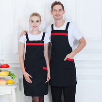 Korean apron custom logo advertising supermarket kitchen home work fruit milk tea shop waiter around the waist printing