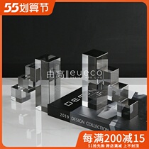 Modern Light Extravagant Creative Frosted Crystal Step Book Stall Swing Piece Boilerplate Room Sales House Soft Adornment