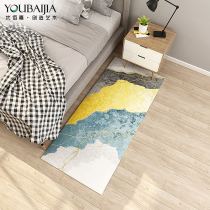 Nordic bedroom carpet bedside blanket ins modern minimalist household strip bed front carpet rectangular carpet living room
