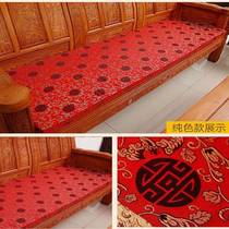 Set to be red wood sofa cushion non-slip Chinese style high bomb sponge sofa cushion Federal chair cushion Four seasons chair cushion trio