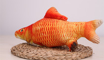 Golden Carp Cat Toy Cat Mint Fish Toy Kitty Interactive Play Realistic Fish Multi Size Optional