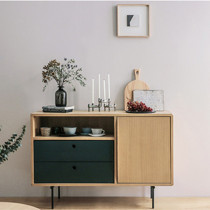 Simple modern wrought iron style sideboard Nordic living room porch storage cabinet foyer cabinet kitchen tea cabinet ins