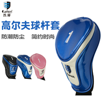 caiton Kai shield golf wooden cover Crystal PU one fairway wood head cover push iron durable cap cover