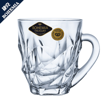 BOHEMIA Czech imported crystal glass coffee cup European coffee saucer with water cup beer cup tea cup
