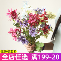 3 Fork ChanXX_ENCODE_CASE_CAPS_LOCK_Off Snowlan Emulation Flower Single Fake Talk Home Interior Decoration Floral Decoration Flower Arranging Sample Room Swing Piece