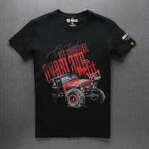 OVERLAND cross-country rivers and lakes 2019 spring and summer new short-sleeved T-shirt cross-country rivers and lakes red wrangler t-shirt