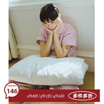 4 6-fold fresh striped short sleeve shirt pajamas home set 1727