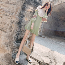 Knitted bottom dress 2020 new inner skirt autumn womens tide sweater dress womens autumn winter stitching autumn