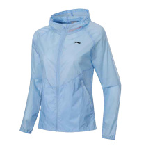 Li Ning sunscreen womens light and thin breathable windbreaker 2021 summer New loose ice silk hooded skin coat