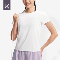 Keep Speed Dry Sport T-Shirt Woman Fitness Suit Short Sleeve Running Training Yoga Conserved Lean Sportswear 13349