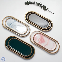 tea cup tray light lavish and delicate marble grain Nordic powder Phnom Penh ink green ceramic Western food dessert jewellery