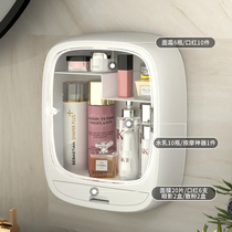 Cosmetic storage box wall-mounted large-capacity skin care product rack non-perforated dustproof lipstick storage cosmetic box