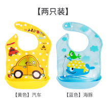 Baby learning to eat Rice pocket baby food clothes waterproof rice all childrens bibs silicone childrens bibs