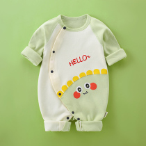 Newborn Baby Clothes Spring Autumn Summer Slim Fit Pure Cotton Baby Conjoined Khaclothes Cute Spring Summer Dress Monk Clothes