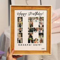 Birthday present Guys friends couple photos Custom DIY send boyfriend Womens meaningful Seven New Years Eve gadgets