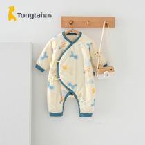 Tongtai autumn and winter 0-6 months baby childrens men and womens baby cotton kimono ha clothing light and warm cotton cotton one-piece suit