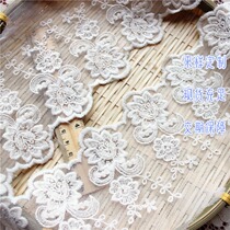 Promotion of rice almond peony flowers cotton web yarn lace embroidery lace diy handmade summer clothing accessories window fabric art
