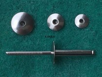  Jinghe brand high-quality 304 all-stainless steel large brim cornice pull rivets big head flat head national standard pull nail core pulling rivets