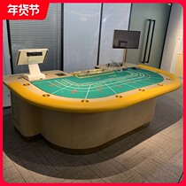 Baccarat table can be customized chess and card room with poker table lift entertainment factory Macau club same model