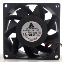 The original installed FFC0812DE 9038 12V 1 80A four-line PWM temperature control 9CM high-fan